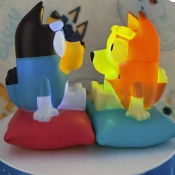Bluey Bingo Nightlights / Flashlights (2pc FREE SHIP) Bluey Heeler Bingo Dog - Picture 6 of 8